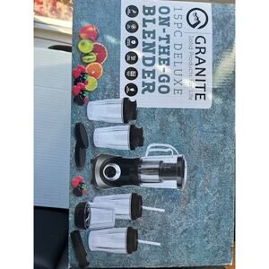 NEW 🌟 Granite 15PC Deluxe On-The-Go Blender!